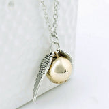 Harry Potter Style Golden Snitch Quidditch Necklace