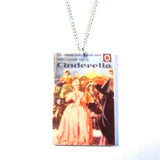 Cinderella Ladybird Book Print Retro Pendant Necklace