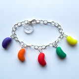 Kitsch Faux Jelly Bean Multicolour Clay Charms Bracelet