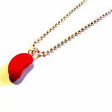 Kitsch Faux Jelly Bean Charm Pendant Necklace