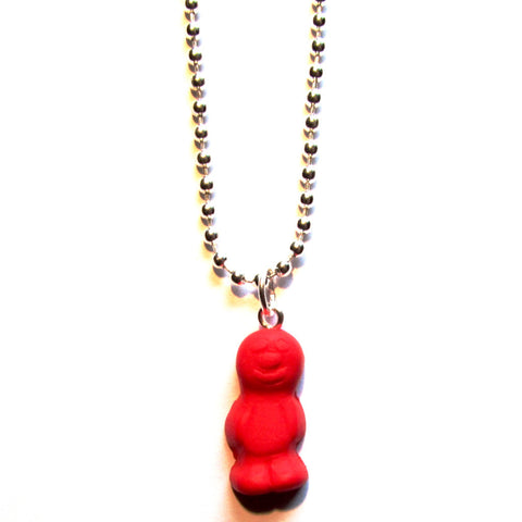 Kitsch Faux Jelly Baby Charm Pendant Necklace