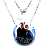 Quantum Leap TV Circular Acrylic Pendant Necklace