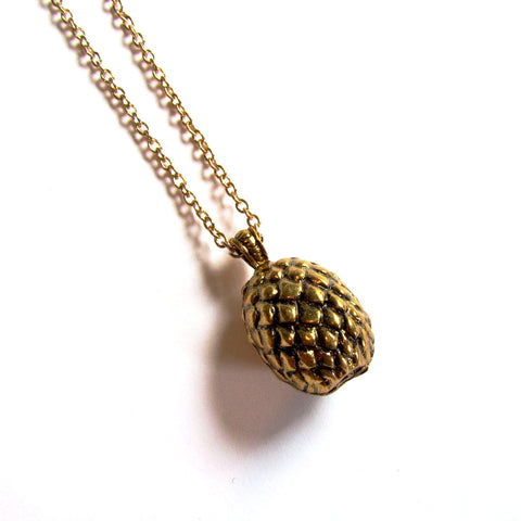 Game of Thrones Golden Dragon Egg Pendant Necklace