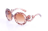 Swirl Style Sunglasses in Tortoiseshell / Leopard Print