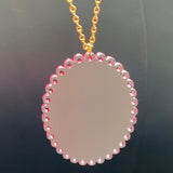 Multi pink Barbie Cameo pendant necklace - 1