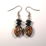 Wooden Saints Religious Drop Earrings (varying designs)