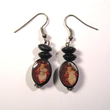 Wooden Saints Religious Drop Earrings (varying designs)