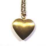 Brass Heart Love Locket Pendant