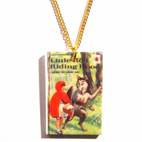 Little Red Riding Hood Ladybird Book Print Retro Necklace