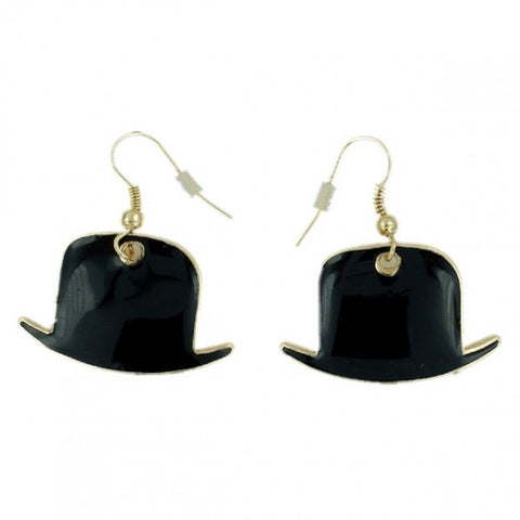 Bowler Hat Earrings
