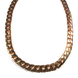 Statement Gold Tone Chunky Curb Chain Necklace