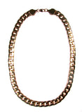 Statement Gold Tone Chunky Curb Chain Necklace