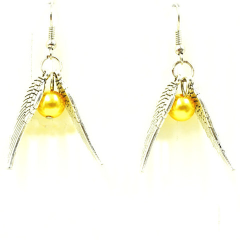 Harry Potter Inspired Golden Snitch Quidditch Earrings