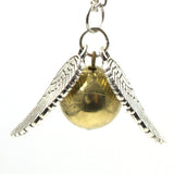 Harry Potter Style Golden Snitch Quidditch Necklace
