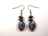Wooden Saints Religious Drop Earrings (varying designs)