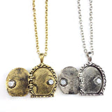 Lord of the Rings Hobbit Inspired Door Locket Necklace