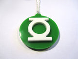 Green Lantern Symbol Superhero Acrylic Pendant