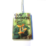 Cub Scouts Ladybird Book Print Retro Necklace