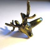 Bronze Effect Stag Head Fashion Ring