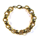 Bright Shiny Golden Fancy Links Bracelet