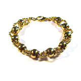 Bright Shiny Golden Fancy Links Bracelet