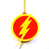 The Flash Symbol Superhero Pendant