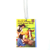 Snow White and Rose Red Ladybird Book Print Retro Necklace