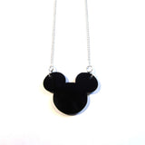 Mickey and Minnie Acrylic Silhouette Pendants