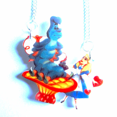 Alice in Wonderland Caterpillar Scene Colour Necklace