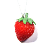 Kitsch 3D Strawberry Charm Pendant