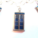 Doctor Who Style Police Box Charm Bracelet