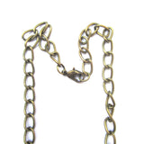 Dazzling Green Stone Diamante Bow Chain Necklace