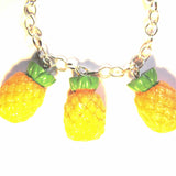 Pretty 3D Resin Pineapples Bracelet