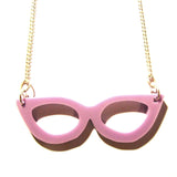 Lilac Retro Kitsch Cut-out Acrylic Glasses Pendant