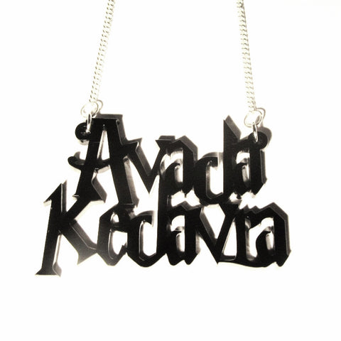 AVADA KEDAVRA Charm Word Pendant - Harry Potter