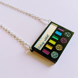 Gorgeous Glitter Makeup Addict Palette Acrylic Necklace