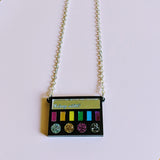 Gorgeous Glitter Makeup Addict Palette Acrylic Necklace