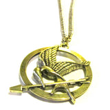 Hunger Games Mockingjay Style Bronze Necklace