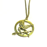 Hunger Games Mockingjay Style Bronze Necklace