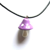 Colourful Mushroom Toadstool Resin Pendants