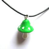 Colourful Mushroom Toadstool Resin Pendant
