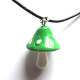 Colourful Mushroom Toadstool Resin Pendant