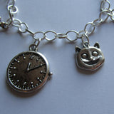 Alice In Wonderland Theme Charm Bracelet