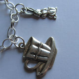 Alice In Wonderland Theme Charm Bracelet