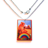Classic Rainbow TV Inspired Acrylic pendant Necklace