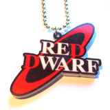 Red Dwarf Logo Symbol Acrylic Pendant Necklace