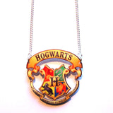 Hogwarts Crest Cut Out Pendant Necklace