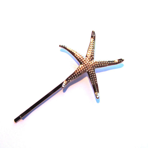 Golden Starfish Hair Clip
