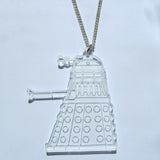 Sideways Dalek Acrylic Pendant - Exterminate