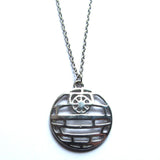 Star Wars Death Star Stylised Metal Pendant Necklace